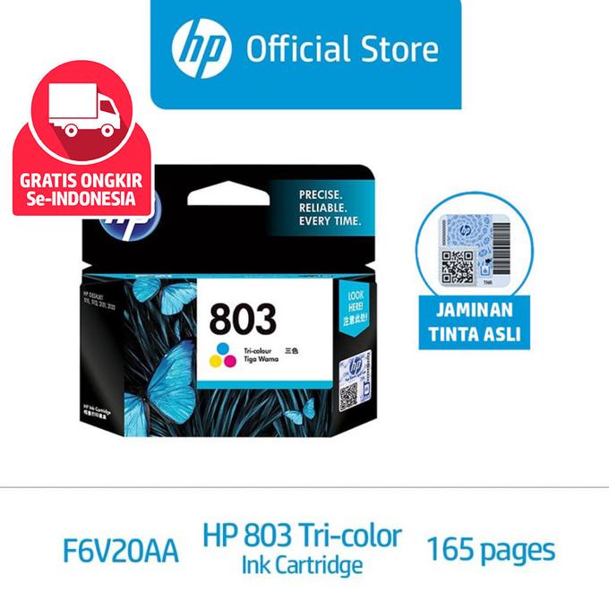 Tinta Printer Hp Original 803 Tri-Color / Deskjet 1112, 2132, 2621