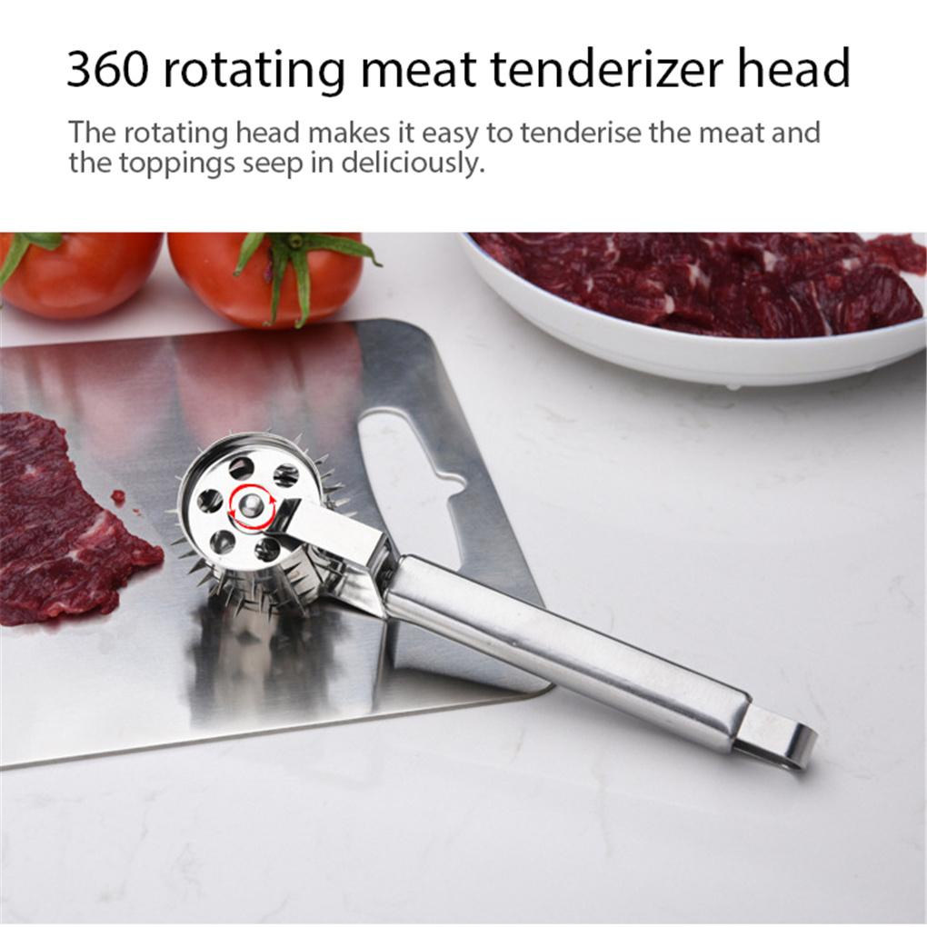 Meat Tenderizer Roller Stainless Steel Rolling Hammer Untuk Steak Ayam Babi