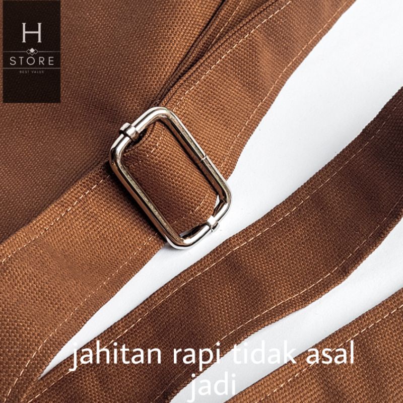 Levante - Tas Wanita / Pria Selempang Canvas Messenger bag