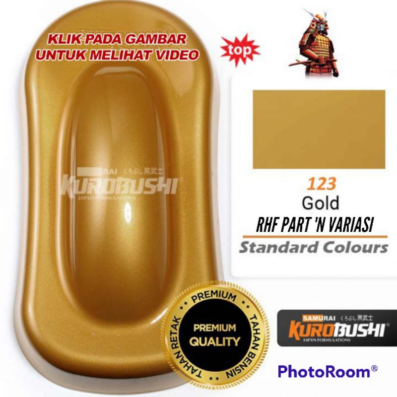 CAT SEMPROT SAMURAI PAINT GOLD 123 / PILOX EMAS