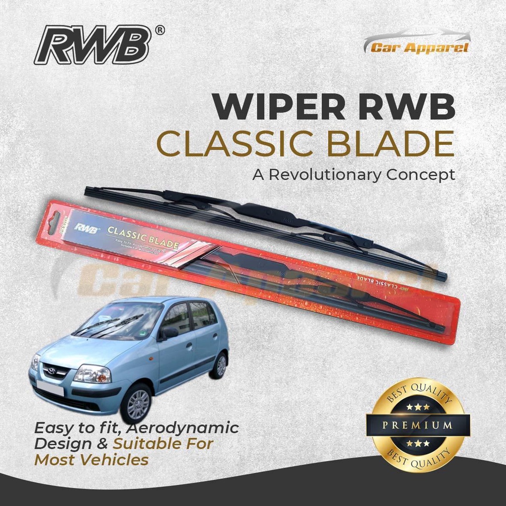 Wiper RWB Classic Hyundai Atoz Prime 2000-2003 Hybrid Windshield Atoz