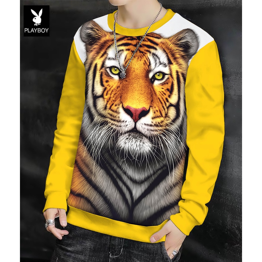 Sweater Pria/Sweter Pria/Sweter/Sweater MACAN HIDUNG KOMBINASI  Bahan Babyterry UK M-L