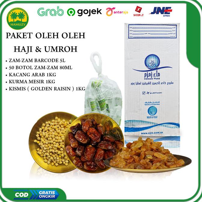 

PAKET OLEH OLEH HAJI DAN UMROH ZAM ZAM,KISMIS, KACANG ARAB,KURMA MESIR RER69464S
