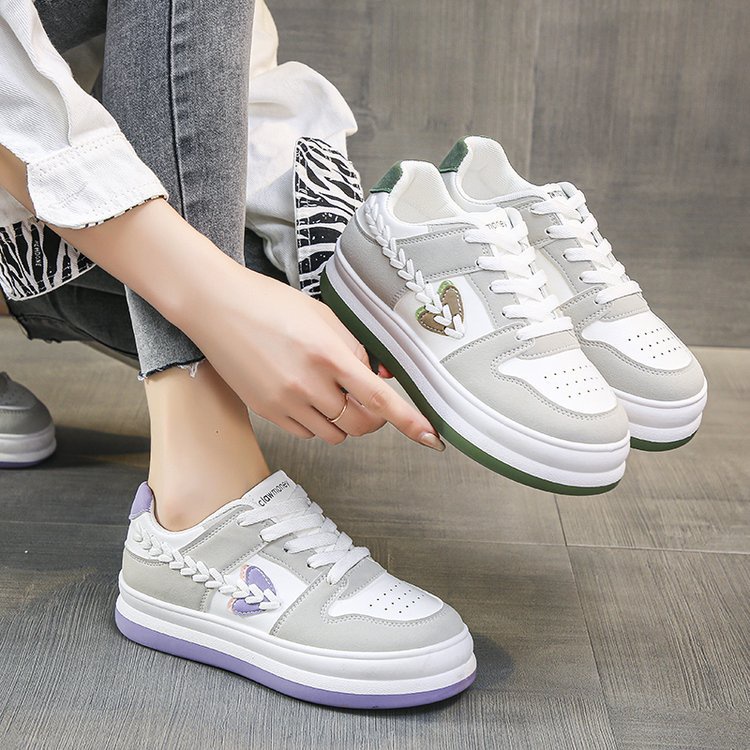 COD Sneakersdaily 1230  Sepatu Sneakers Tali Wanita Premium