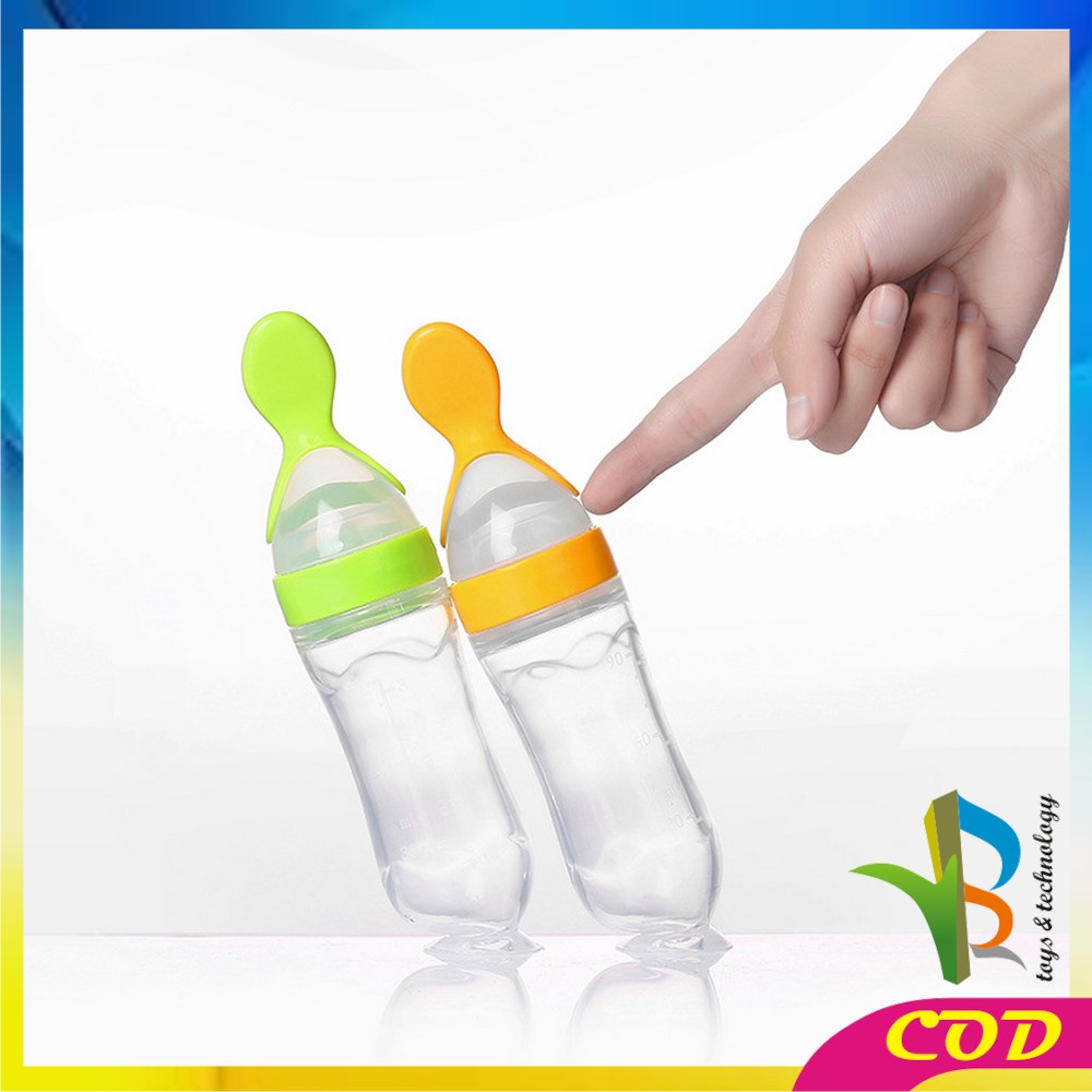 RB-C49-50 Botol Sendok Makan Bayi Botol Susu Dot Sendok Bubur MPASI Baby Spoon Feeder Food Grade