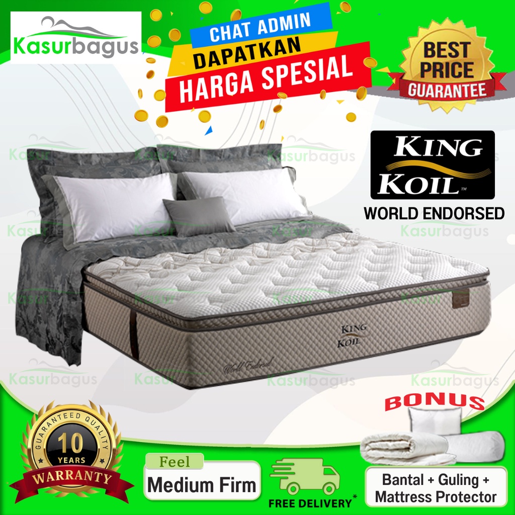 King Koil Kasur Springbed World Endorsed - Kasur Saja 160 180 200 100 120