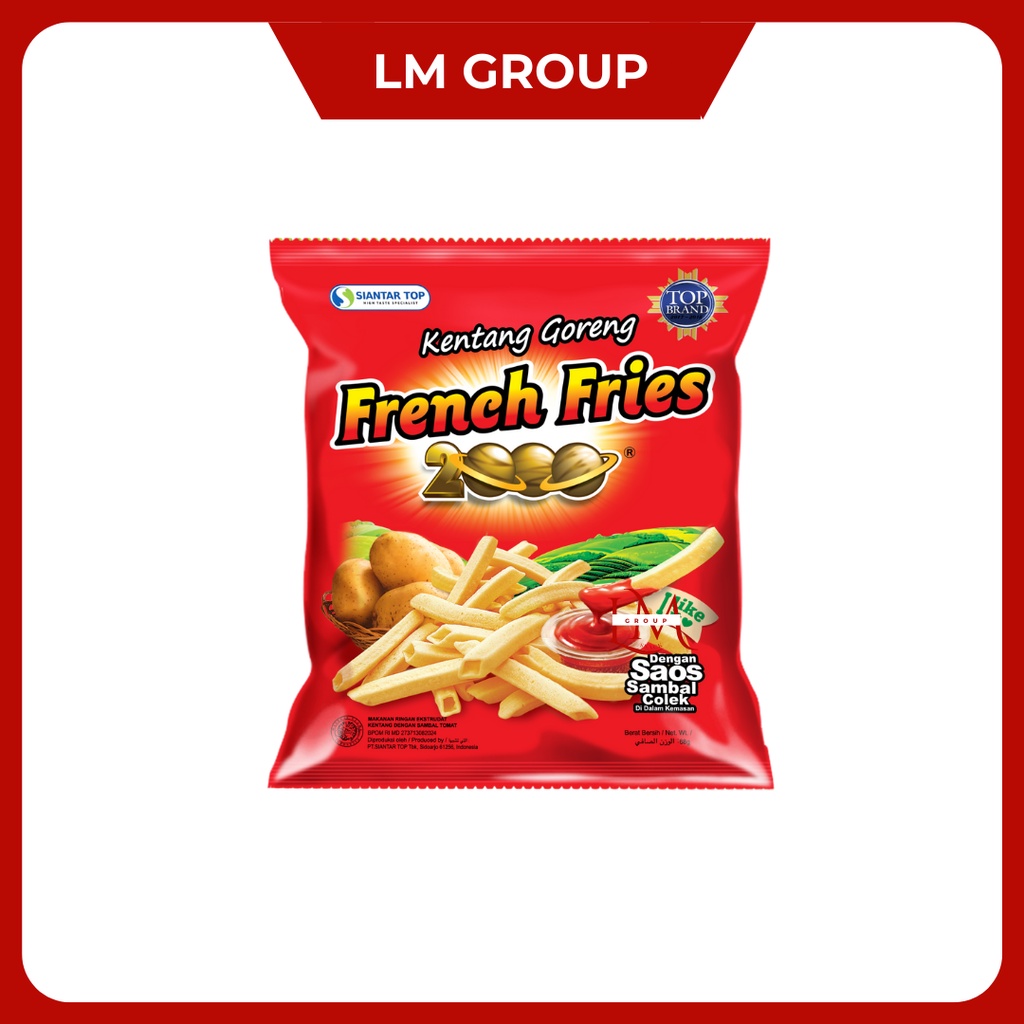 French Fries 2000 Besar Stik Kentang 1 Pack Isi 10 pcs @17gr