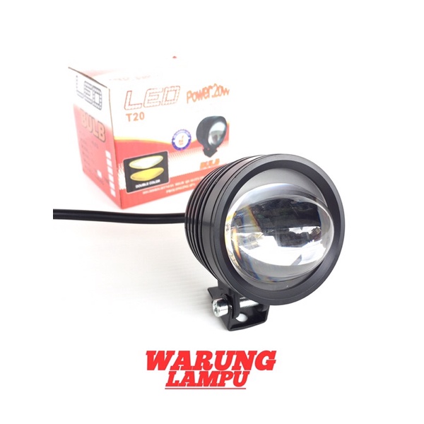 Lampu Tembak LED D2 Laser T20 Kuning Putih MYTH