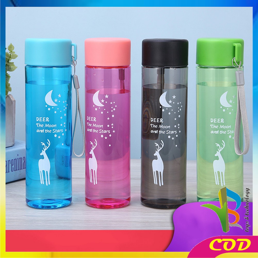 RB-C709 Botol Minum Portable 450ML Motif Karater Binatang Rusa / Tumbler Botol Air Minum Sport Travel Anak Sekolah