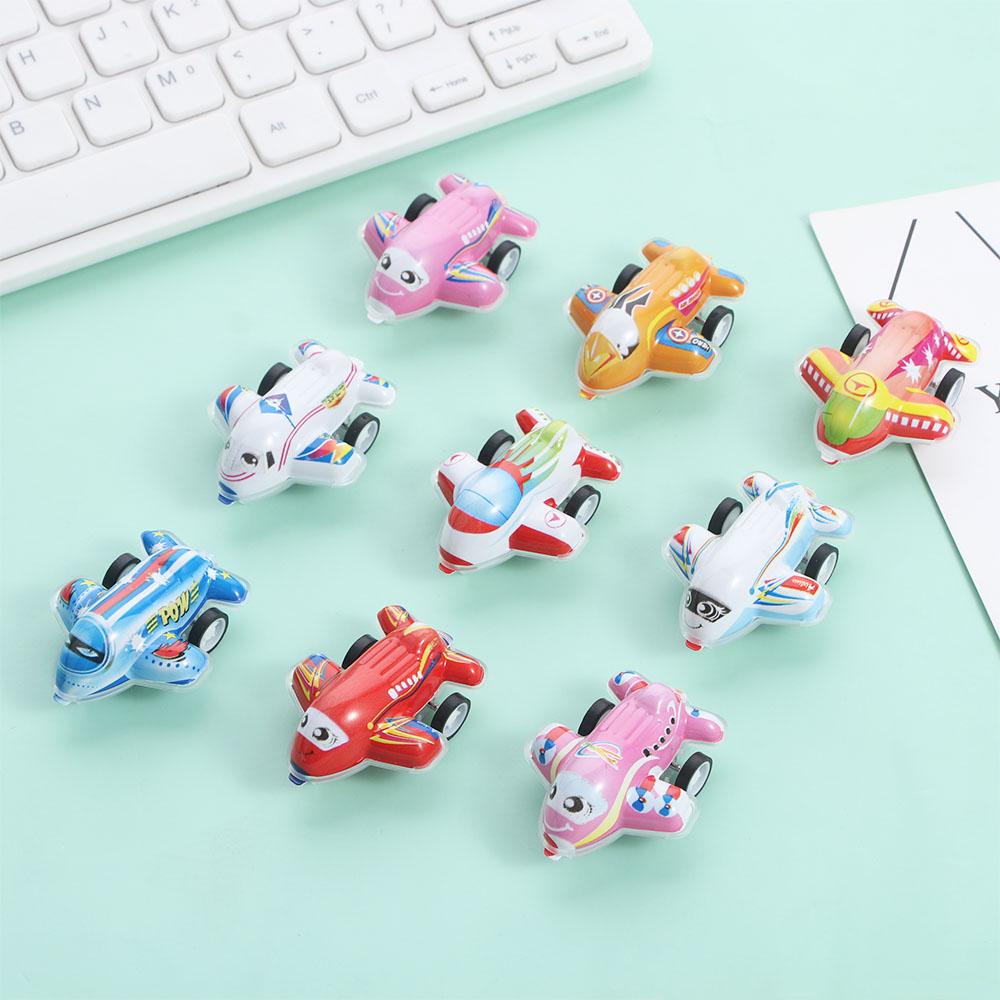 NEEDWAY Pesawat Mainan Plastik Transparan Hadiah Ulang Tahun Lalu Lintas Pesawat Klasik Airplane Toy