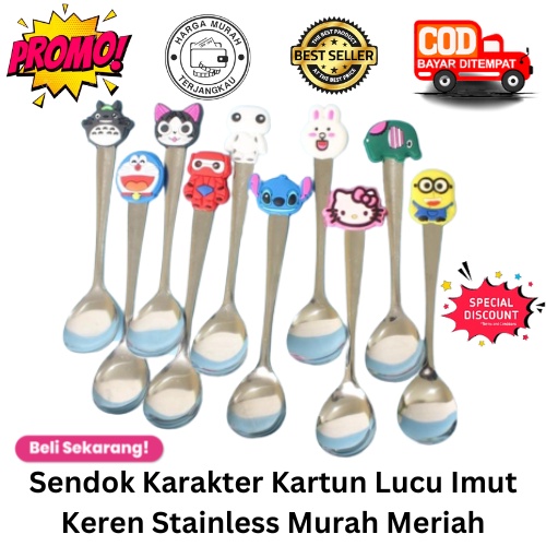 [BISA COD] PROMO Sendok Karakter Kartun Lucu Imut Keren Stainless Murah Meriah Sendok Teh Sendok Makan Sendok Anak Sendok Cemilan Sendok Dessert Unik Sendok Sovenir