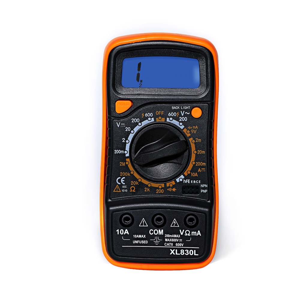 Multimeter Digital AC/DC Voltage Tester / Multitester Digital/Avometer Digital XL830L baterai