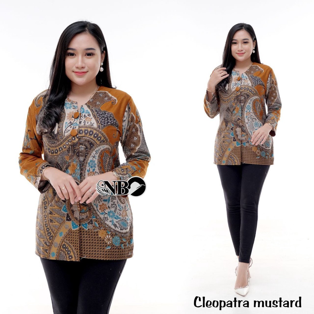 Baju Batik Wanita Modern Blouse Batik Kantor Atasan Batik Kerja Wanita Seragam Batik Modern M L XL XXL