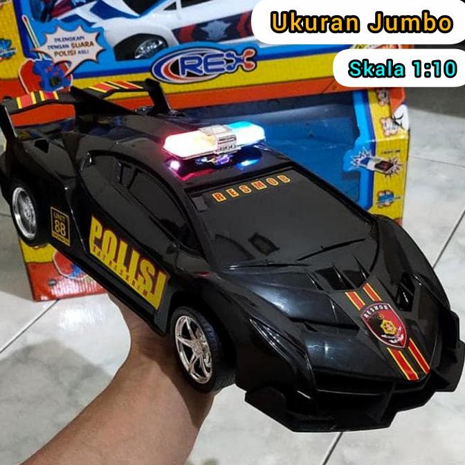 RC CAR POLICE REMOTE CONTROL BESAR 1:10 - MOBIL REMOT KONTROL POLISI