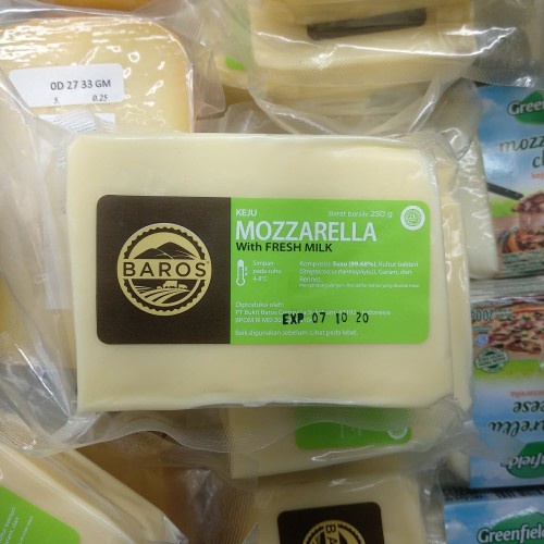 

baros mozzarella cheese 250gr