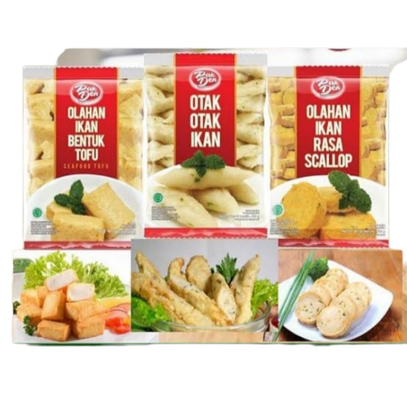 Jual Otak Otak Ikan Tofu Scallop Pak Den 500gr Otak Otak Bakar Sosis 
