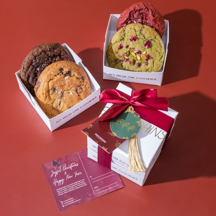 Endorphins' Christmas & New Year Hampers - Box of 4 Cookies