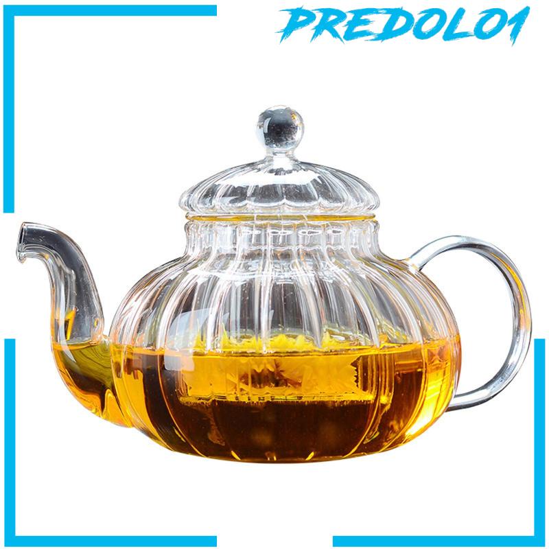 [Predolo1] Teko Kaca Dengan Saringan Teh Untuk Mekar Dan Longgar Leaf Tea Maker