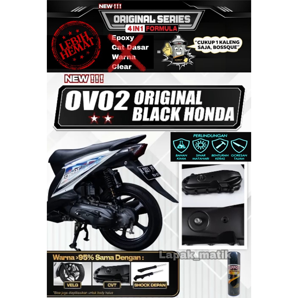 Pilok Sapporo Ultimate ORIGINAL BLACK OV02 OVO2 0V02