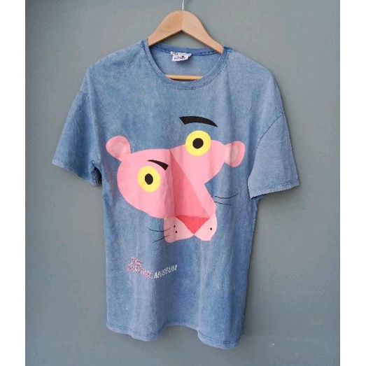 Blue T-shirt Pink Panther by Zara