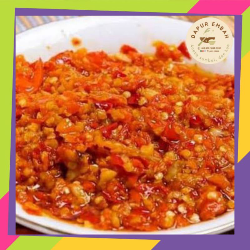 

DAPUREMBAH SAMBAL BAWANG ASLI 150GR SAMBEL TANPA BAHAN PENGAWET