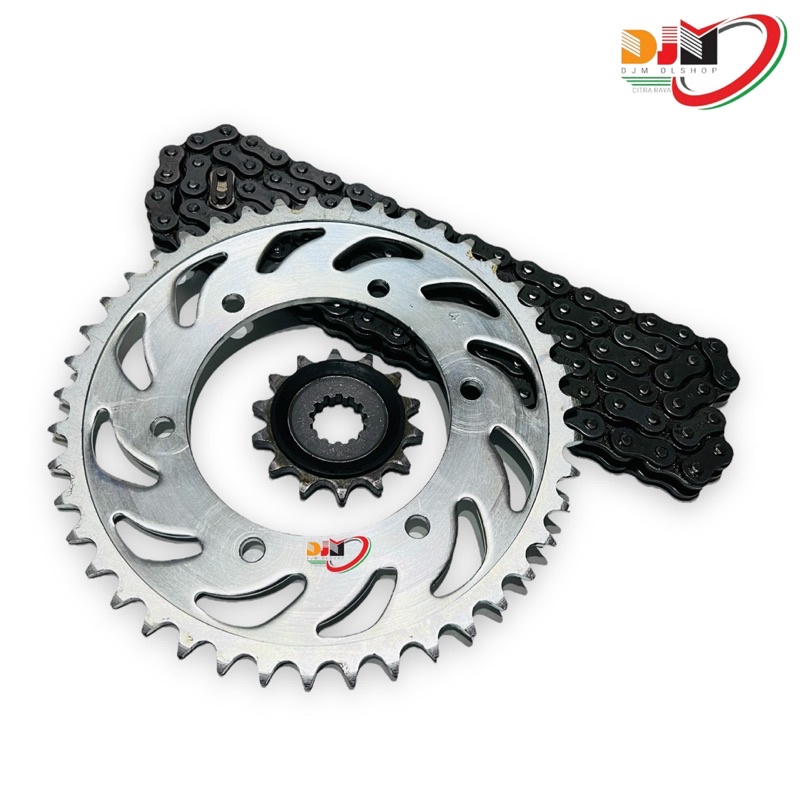 Gear Set Paket Ymh YZF R25 520H-14T 43T 112L Original TAJIMA