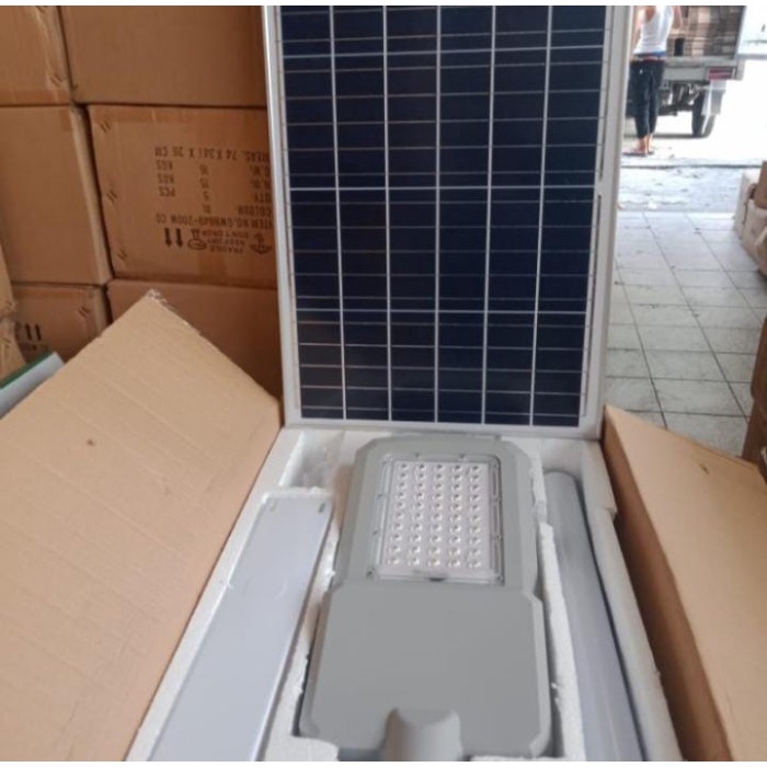 Lampu Jalan Solar Cell 100w PJU two in one 100 watt Solar Panel Sorot