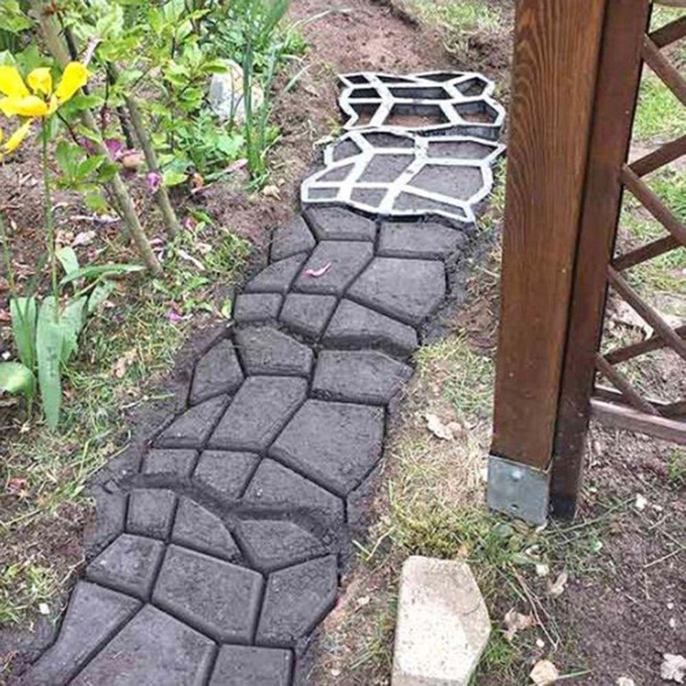 [Elegan] Path Maker Jalan Masuk DIY Taman Batu Bata Dekorasi Trotoar Alat Beton