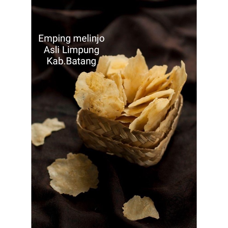 

Emping Melinjo Mentah Original Asli Limpung kemasan 500grm