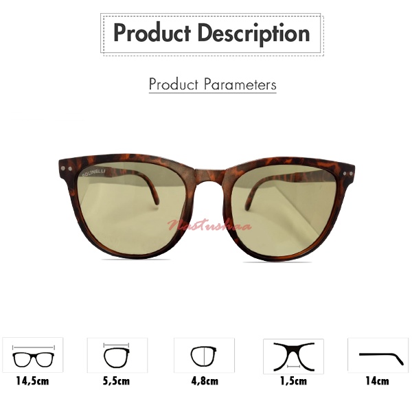 Kacamata Photocromic Pria Wanita Sunglasses Model Lipat Gaya Retro Korean Fashion Kacamata Lensa Photochromic Berubah Warna Anti UV