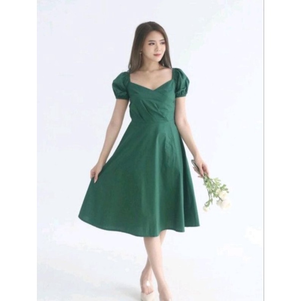 Dress Hijau Emerald