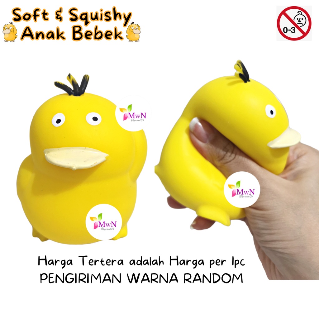 MWN Mainan Soft &amp; Squishy Bentuk Anak Ayam &amp; Anak Bebek Anti stress