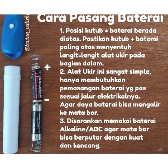 ㅷ [1Kg Muat 12] Alat Ukir Piring Sendok Kayu Kaca / Bolpoin Ukir / Engrave It / Alat Ukir Serbaguna 