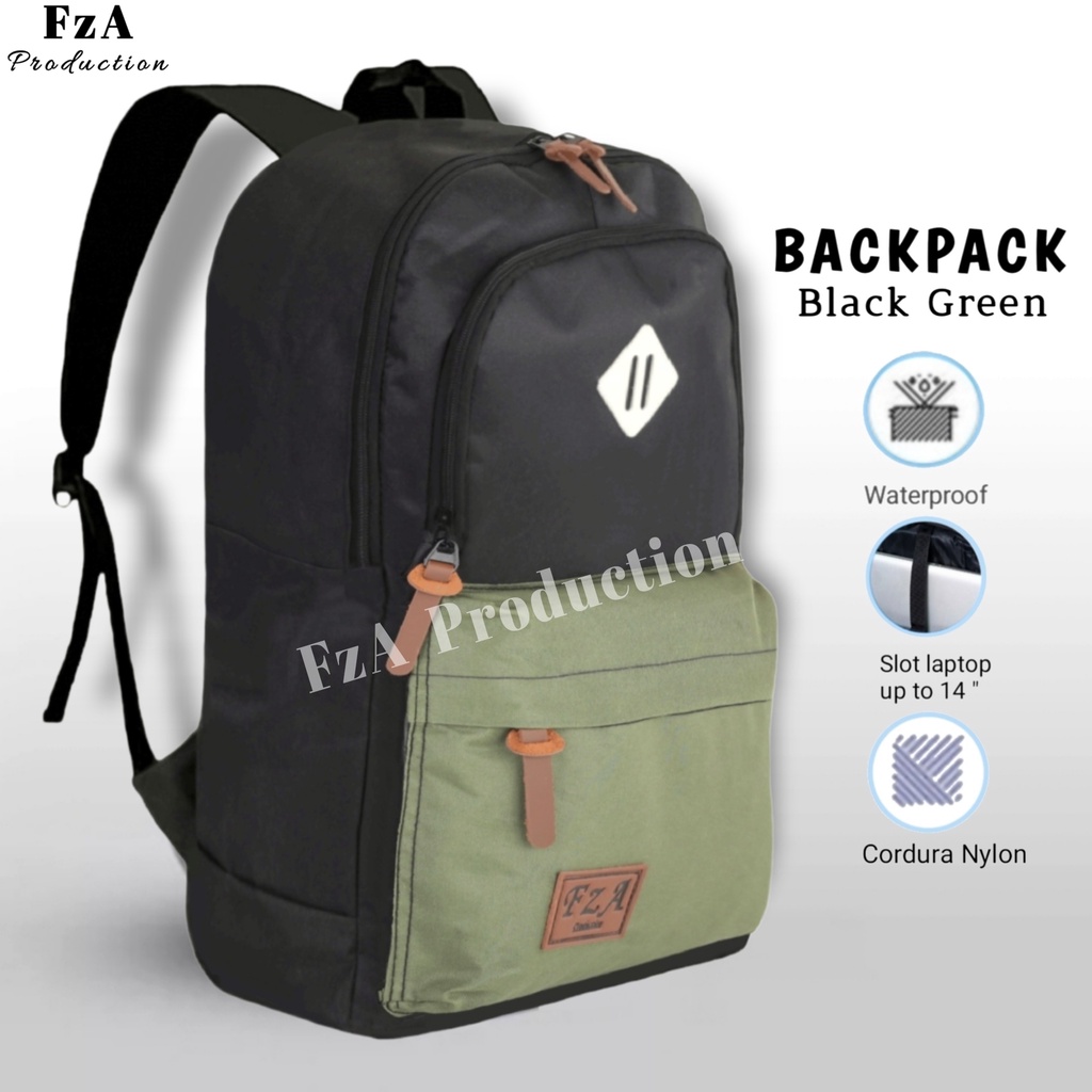 Big Promo..Tas Ransel Distro Casual Pria Wanita Tas Ransel Laptop Premium FREE Tas Waist Bag Trendy