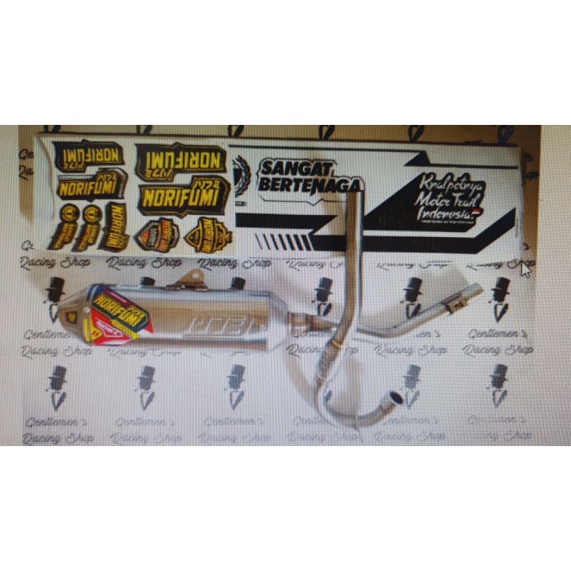 KNALPOT NORIFUMI ORIGINAL ROKET 4 CRF 150L STANDARD KELNAPOT STANDAR CRF 150L NORIFUMI ORIGINAL