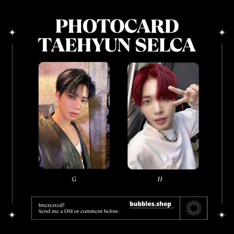 PHOTOCARD UNOFFICIAL TAEHYUN TXT SELCA