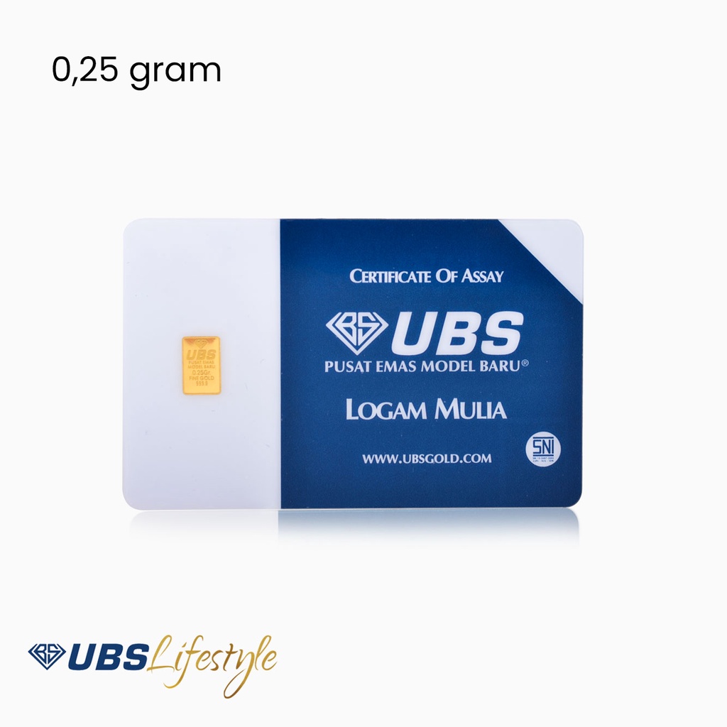 Logam Mulia UBS (LM UBS) 0.25 GRAM (Bukan ANTAM)