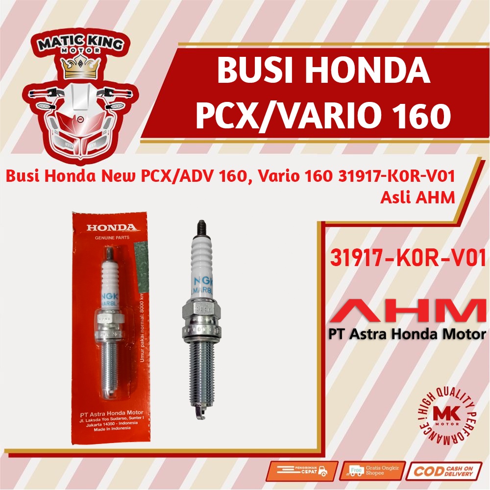 Busi Honda VARIO PCX ADV 160 CBS ABS All New 31917-K0R-V01  asli AHM