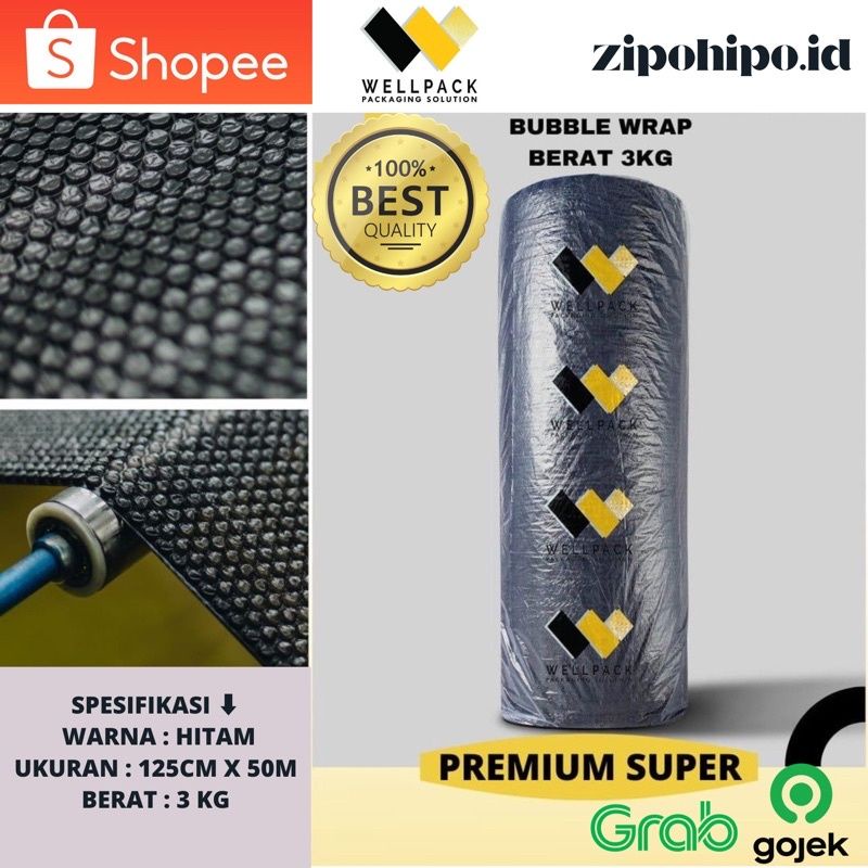 

Plastik Bubble Wrap 50Meter Bubblewrap WELLPACK Bubble Packing PREMIUM EKONOMIS ROLL