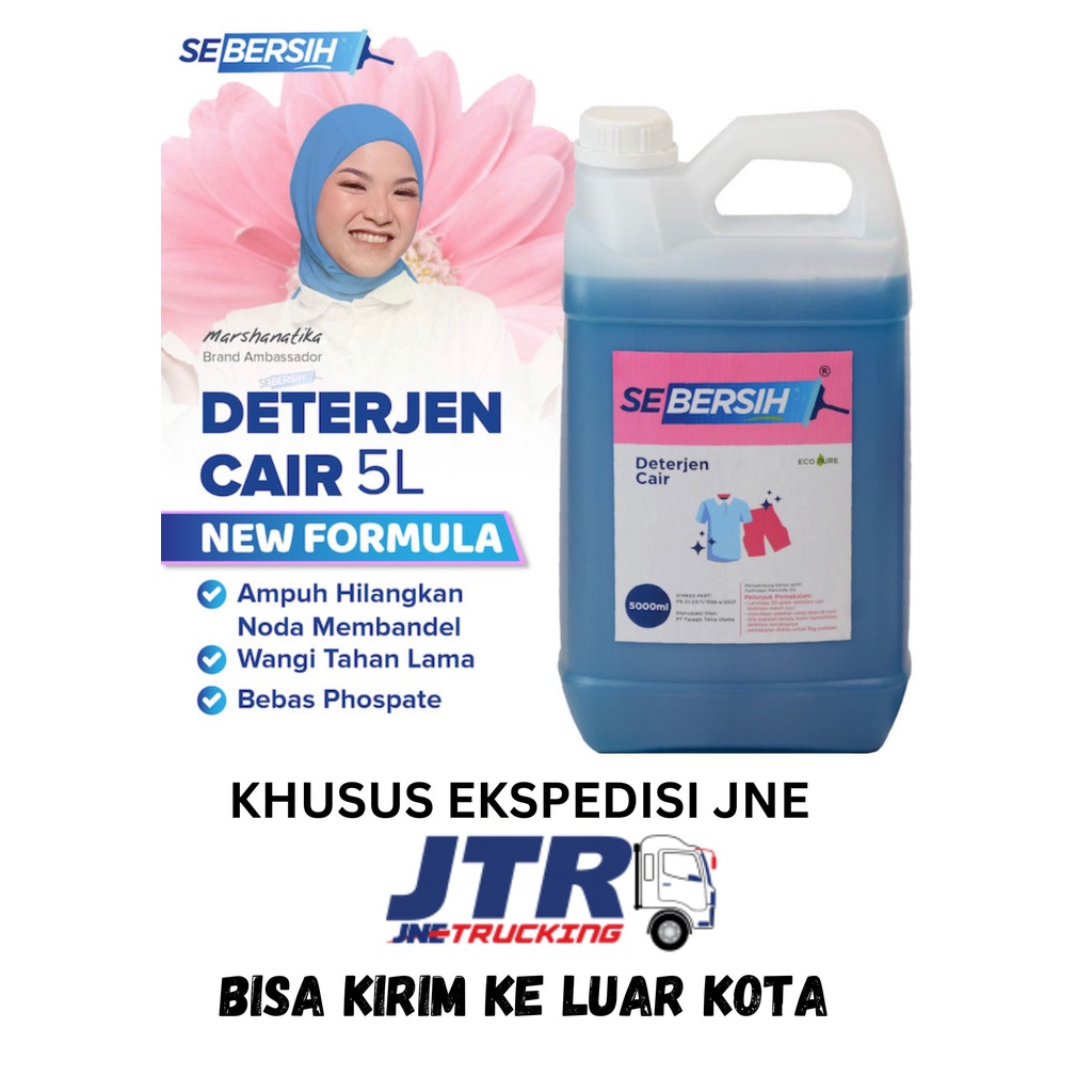 SEBERSIH Detergent Cair 5 Liter Khusus Kirim JNE