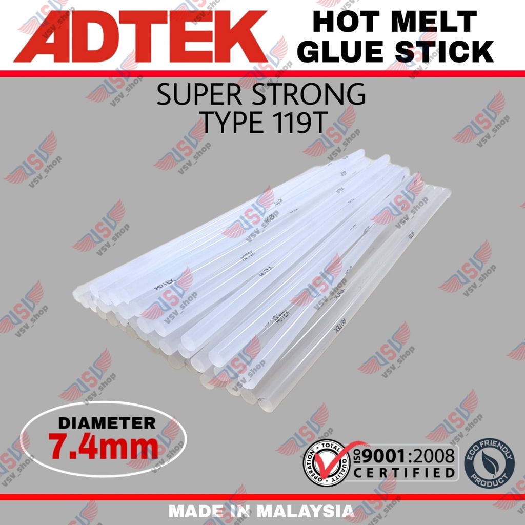 GLUE STICK KECIL LEM BAKAR ISI GLUE GUN LEM STIK 7.4MM 500gr ADTEK