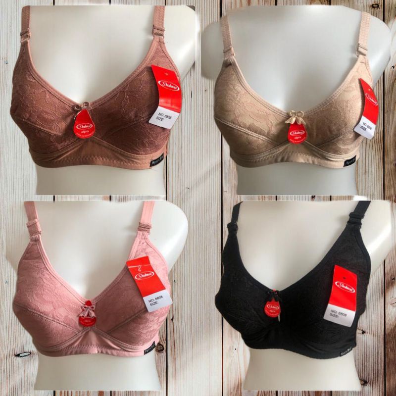 BRA BESAR  / BH WANITA TANPA BUSA DAN KAWAT BRUKAT DEPAN / BRA SPORT JUMBO 34-48 Cup besar