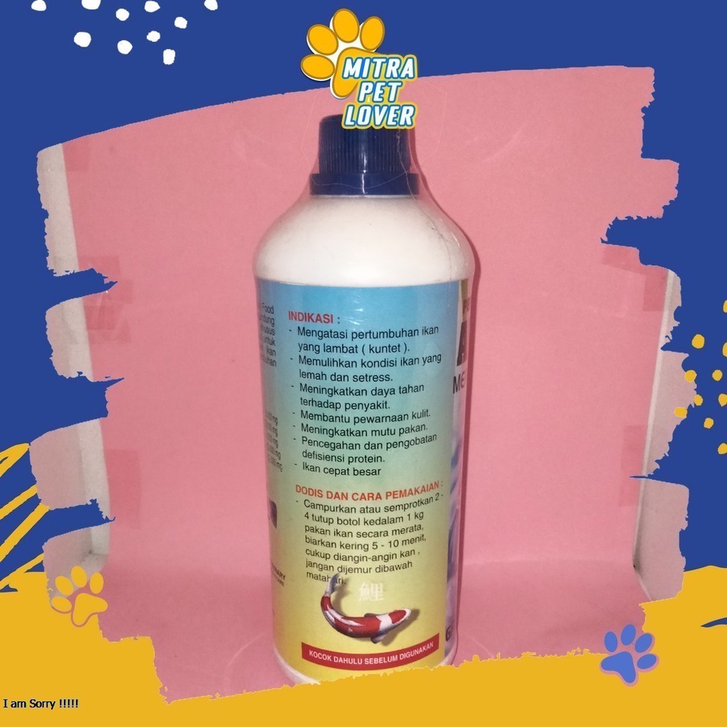 SUPLEMEN DAN VITAMIN IKAN - AMINO PRO LIQUID 1L 1000ML PENAMBAH NAFSU MAKAN MENGGEMUKAN FISH KOI NILA CEPAT TUMBUH BESAR ORIGINAL PET ANIMAL FISH HEALTHCARE AND VETERINARY TAMASINDO OBAT KESEHATAN PERAWATAN TERNAK HEWAN BINATANG PELIHARAAN MITRAPETLOVER