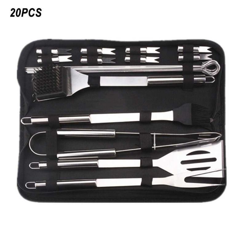 Produk GLANYOMI Alat Masak BBQ Barbecue Grilling Tools Utensil 20 PCS - KT398