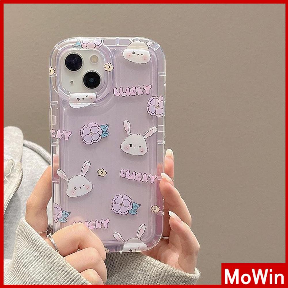 For iPhone 14 Pro Max iPhone Case TPU Soft Case Clear Case Airbag Shockproof Cartoon Rabbit Cute Style Compatible For iPhone 13 Pro Max iPhone 12 Pro Max 11 7Plus 8Plus 6Plus XR xs
