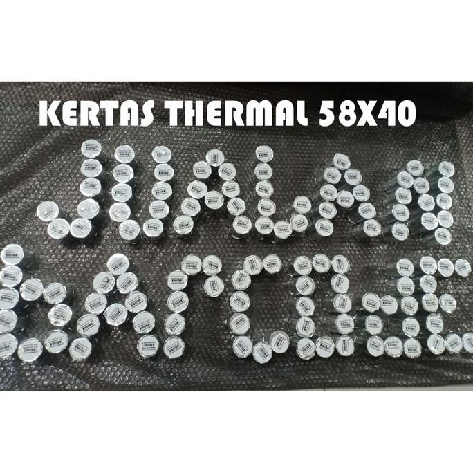 

KERTAS THERMAL | TERMAL 58X40 | 58 X 40 |KERTAS THERMAL MOBILE PRINTER