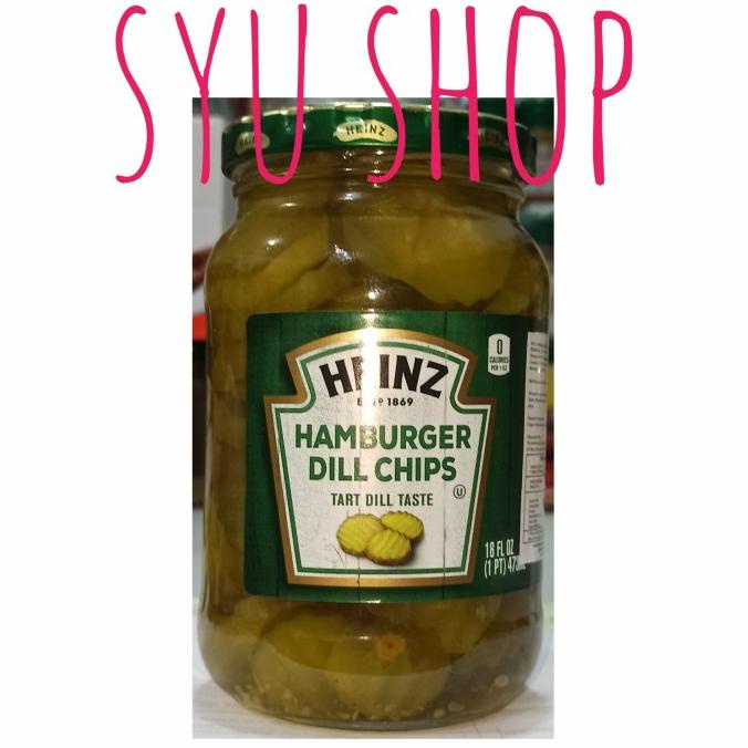 Jual Kraft heinz dill chips hamburger dills pickled pickle gherkins
