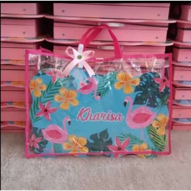 TAS HAMPERS | TAS PLASTIK TRANSPARAN UKURAN 40 X 60