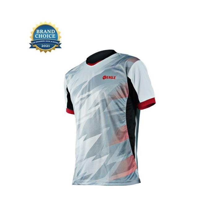 EAGLE BADMINTON T-SHIRT THUNDER T- SHIRT BADMINTON PUTIH/HITAM
