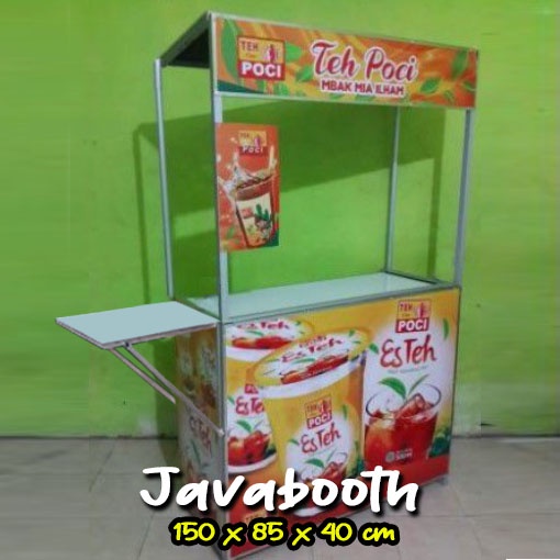 Booth Portable / Gerobak  Lipat / 100x85x40cm Jumbo Bahan Alumunium Model Lipat